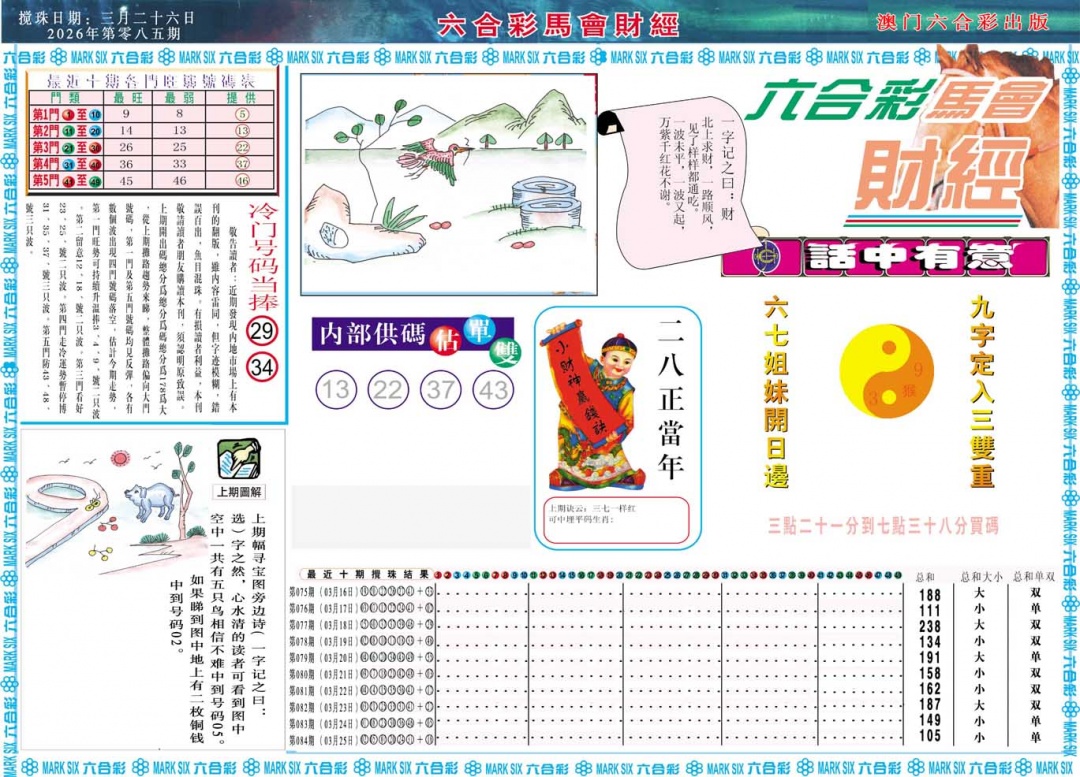 085期马会财经A[图]