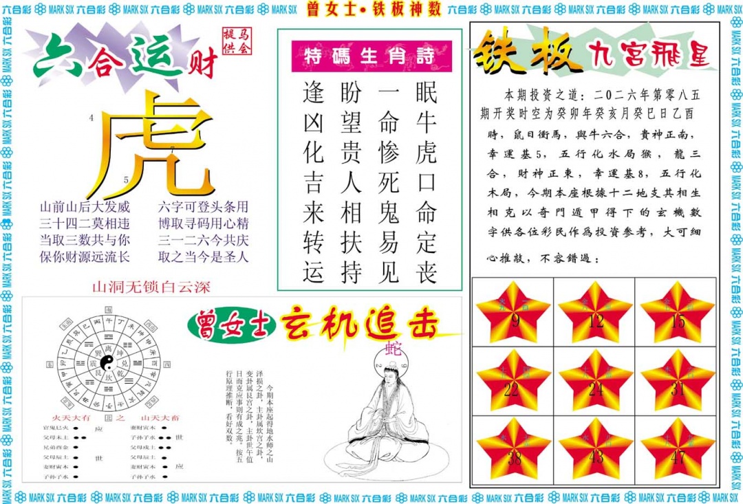 085期曾女士铁板神数B[图]